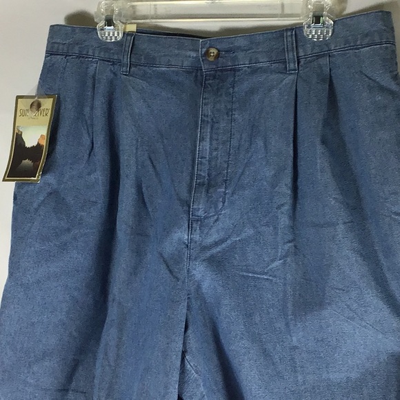 Nwt Sun River Mens Denim Shorts Size 36 